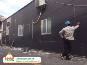 chống nóng tường bằng tấm cách nhiệt