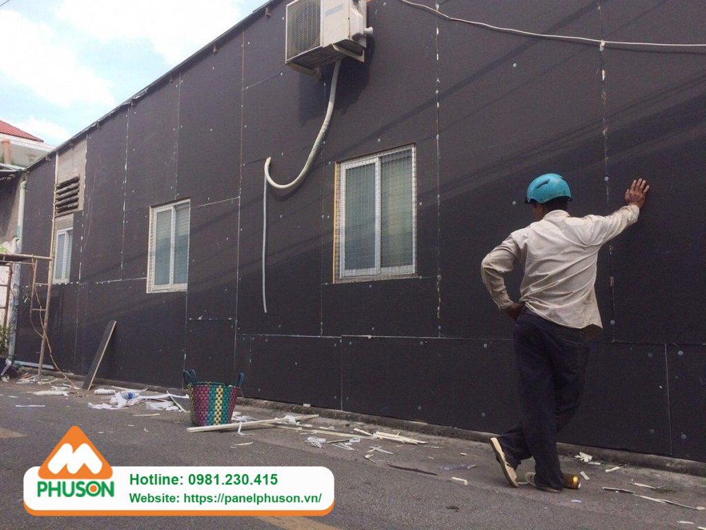 chống nóng tường bằng tấm cách nhiệt