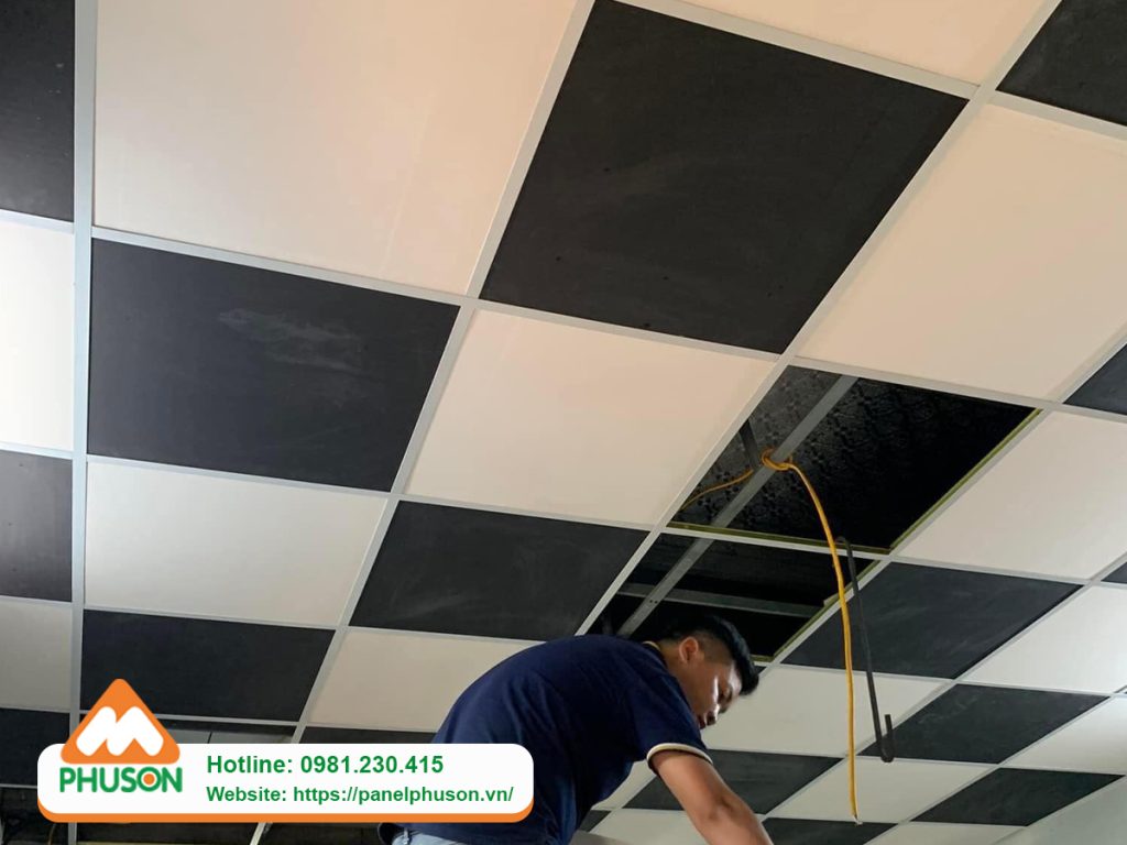 Trần thả chống nóng họa tiết caro